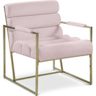 Meridian Furniture Wayne Velvet Accent Chair - Pink - Chairs