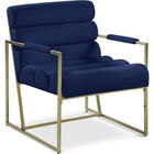 Meridian Furniture Wayne Velvet Accent Chair - Navy - Chairs