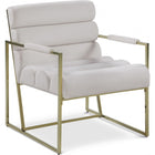 Meridian Furniture Wayne Velvet Accent Chair - Cream - Chairs