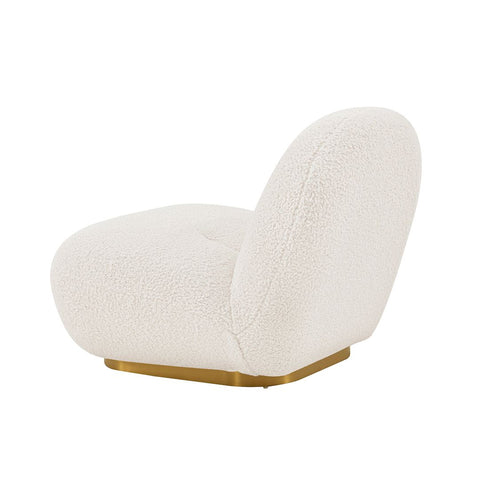 Manhattan Comfort Modern Edina Boucle Accent Chair in White-Modern Room Deco