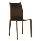 Baxton Studio Rockford Modern and Contemporary Taupe Bonded Leather Upholstered Dining Chair - Dining Room