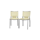 Baxton Studio Montclare Ivory Leather Modern Dining Chair - Dining Room