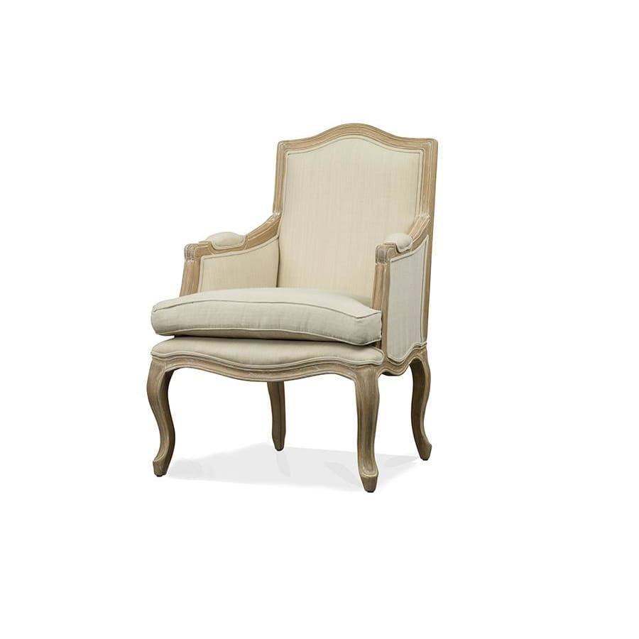 Baxton Studio Nivernais Wood Traditional French Accent Chair - Living Room Furniture