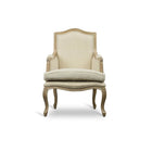 Baxton Studio Nivernais Wood Traditional French Accent Chair - Living Room Furniture