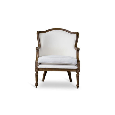 Baxton Studio Charlemagne Traditional French Accent Chair - Living Room Furniture