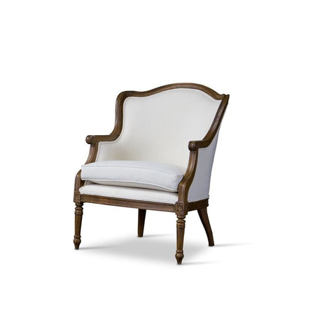 Baxton Studio Charlemagne Traditional French Accent Chair - Living Room Furniture