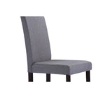Baxton Studio Andrew Contemporary Espresso Wood Grey Fabric Dining Chair - Dining Room