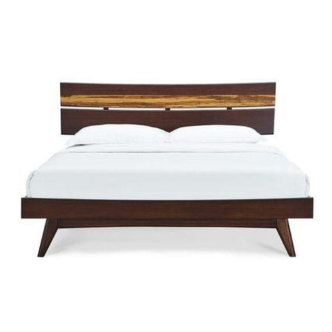 Greenington AZARA Bamboo Eastern King Platform Bed - Sable with Exotic Tiger - Bedroom Beds