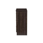 Baxton Studio Decon Modern and Contemporary Espresso Brown Wood 3-Drawer Storage Chest - Bedroom Furniture