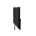 Baxton Studio Viviana Modern and Contemporary Black Faux Leather Upholstered Button-tufted Full Size Headboard - Bedroom Furniture