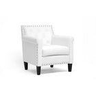 Baxton Studio Thalassa White Modern Arm Chair - Living Room Furniture