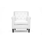 Baxton Studio Thalassa White Modern Arm Chair - Living Room Furniture