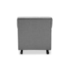 Baxton Studio Bethany Modern and Contemporary Grey Fabric Upholstered Button-tufted Rocking Chair - Nursery Furniture