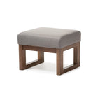 Baxton Studio Yashiya Mid-century Retro Modern Grey Fabric Upholstered Ottoman Stool - Nursery Furniture