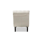 Baxton Studio Layla Mid-century Modern Light Beige Fabric Upholstered Button-tufted Chaise Lounge - Living Room Furniture