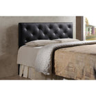 Baxton Studio Baltimore Modern and Contemporary Queen Black Faux Leather Upholstered Headboard - Bedroom Furniture