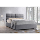 Baxton Studio Sophie Modern and Contemporary Grey Fabric Upholstered Queen Size Platform Bed - Bedroom Furniture