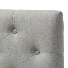 Baxton Studio Viviana Modern and Contemporary Grey Fabric Upholstered Button-Tufted Twin Size Headboard - Kids Room Furniture