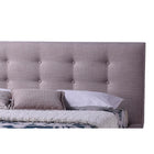 Baxton Studio Jonesy Scandinavian Style Mid-century Beige Fabric Upholstered King Size Platform Bed - Bedroom Furniture