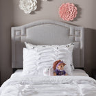 Baxton Studio Aubrey Modern and Contemporary Grayish Beige Fabric Upholstered Twin Size Headboard - Kids Room Furniture