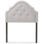 Baxton Studio Cora Modern and Contemporary Grayish Beige Fabric Upholstered Twin Size Headboard - Kids Room Furniture