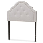 Baxton Studio Cora Modern and Contemporary Grayish Beige Fabric Upholstered Twin Size Headboard - Kids Room Furniture