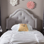 Baxton Studio Cora Modern and Contemporary Grayish Beige Fabric Upholstered Twin Size Headboard - Kids Room Furniture