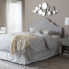 Baxton Studio Rita Modern and Contemporary Grayish Beige Fabric Upholstered King Size Headboard - Bedroom Furniture