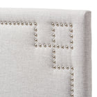Baxton Studio Geneva Modern and Contemporary Grayish Beige Fabric Upholstered Twin Size Headboard - Kids Room Furniture