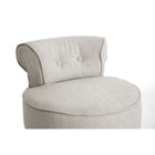 Baxton Studio Millani Beige Linen Modern Lounge Stool - Living Room Furniture