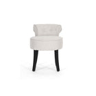 Baxton Studio Millani Beige Linen Modern Lounge Stool - Living Room Furniture