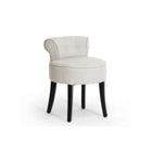 Baxton Studio Millani Beige Linen Modern Lounge Stool - Living Room Furniture