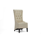 Baxton Studio Vincent Beige Linen Modern Accent Chair - Living Room Furniture