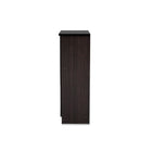 Baxton Studio Colburn Modern and Contemporary 5-Drawer Dark Brown Finish Wood Tallboy Storage Chest - Bedroom Furniture