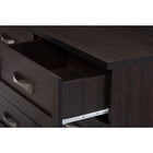 Baxton Studio Colburn Modern and Contemporary 6-Drawer Dark Brown Finish Wood Storage Dresser - Bedroom Furniture