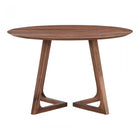 Moes Godenza Dining Table Round Walnut - Dining Tables