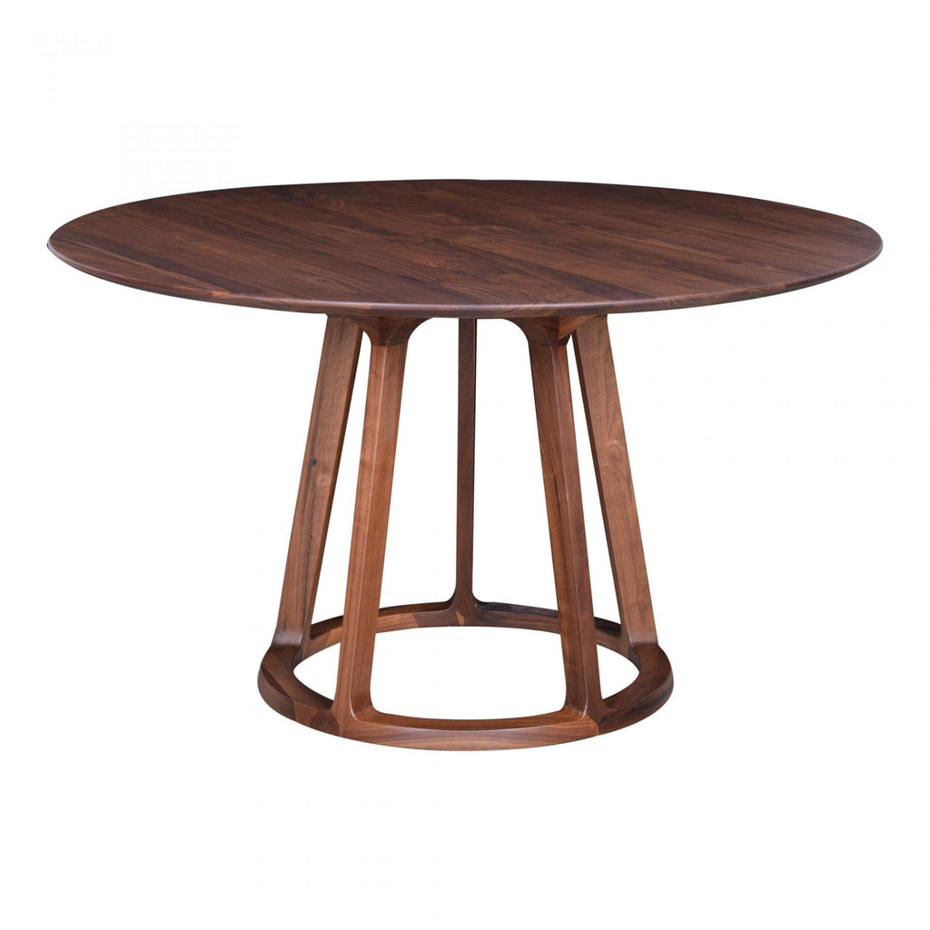 Moes Aldo Round Dining Table Walnut - Dining Tables