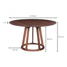 Moes Aldo Round Dining Table Walnut - Dining Tables