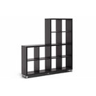 Baxton Studio Sunna Dark Brown Modern Cube Shelving Unit - Living Room Furniture