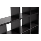 Baxton Studio Sunna Dark Brown Modern Cube Shelving Unit - Living Room Furniture