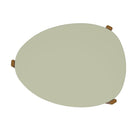 Manhattan Comfort Mid-Century Modern Gales Coffee Table with Solid Wood Legs in Pistachio Green