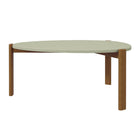 Manhattan Comfort Mid-Century Modern Gales Coffee Table with Solid Wood Legs in Pistachio Green