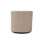 Baxton Studio Finley Mid-century Modern Beige Fabric Upholstered Swivel Armchair - Living Room Furniture