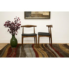 Baxton Studio Sonore Solid Wood Mid-Century Style Accent Chair Dining Chair - Dining Room