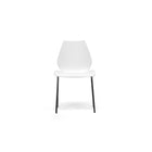 Baxton Studio Overlea White Plastic Modern Dining Chair - Dining Room
