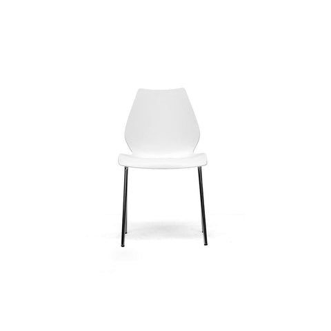 Baxton Studio Overlea White Plastic Modern Dining Chair - Dining Room