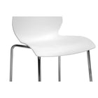 Baxton Studio Overlea White Plastic Modern Dining Chair - Dining Room