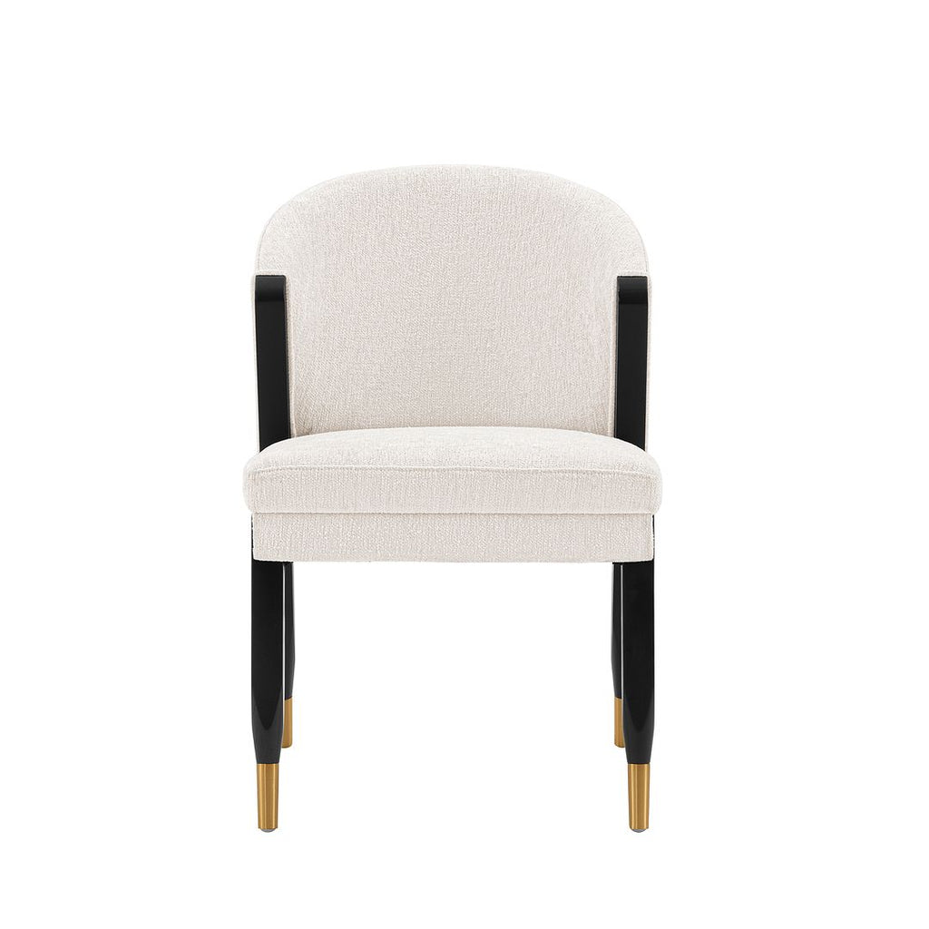 Manhattan Comfort Modern Ola Boucle Dining Chair in Cream-Modern Room Deco