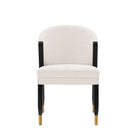 Manhattan Comfort Modern Ola Boucle Dining Chair in Cream-Modern Room Deco