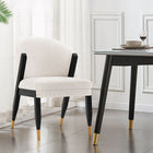 Manhattan Comfort Modern Ola Boucle Dining Chair in Cream